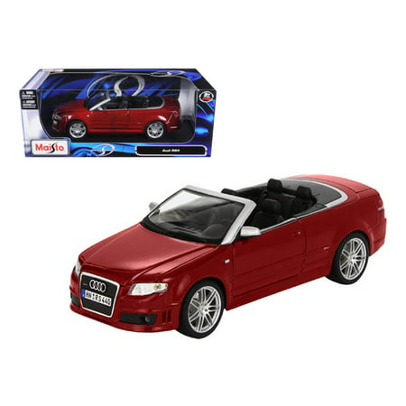 Audi RS4 Convertible Red 1/18 Diecast Model Car by