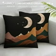 thumbnail image 3 of COMIO  Boho Modern Art Sun Moon Decorative Throw Pillow Covers, Minimalist Mountain Landscape Pillow Cases Cushion for Bedroom Living Room, Boho Nature Gifts for Girls Women, 3 of 5