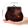 thumbnail image 2 of Spider Web Coin Purse with 0.7 Microfiber Zinc Alloy Jaws, 4.3x4.7 in/11x12 cm, for Women and Girls, 2 of 7