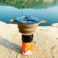 thumbnail image 5 of Yucurem Foldable Portable Camping Cooker Pot Silicone Outdoor Kettle Cookware Camping Kitchen Utensils (Khaki), 5 of 8