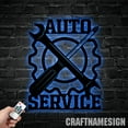 thumbnail image 4 of Craftnamesign Custom Repair Tools Metal Wall Art LED Light, Custom Garage Sign, 4 of 5