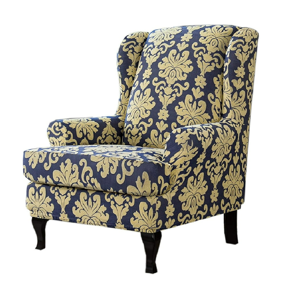 Wing Chair Slipcover, 2 Pieces Wing Chair Covers Wingback Armchair Wing