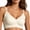 White, variant on Women’s Scallop Trim Seamless Wireless Bra, High Support Soft Padded Everyday Comfort Bra Pink XL
