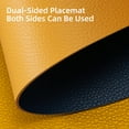 thumbnail image 2 of NOSTHEART Placemats Set of 6 and Coasters, Faux Leather Placemats Heat Stain Scratch Resistant Non-Slip Waterproof Oil-Proof Washable Wipeable Outdoor Indoor for Dining Patio Table Kitchen Decor, 2 of 8