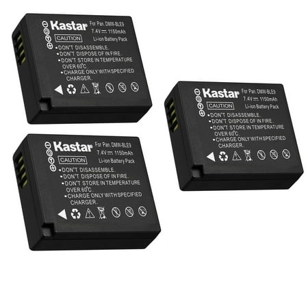 Kastar 3-Pack BP-DC15 Battery Replacement for Leica BP-DC15 Battery  Leica BC-DC15 Charger  Leica D-Lux Type 109  Leica D-Lux 7  Leica C-Lux Digital Cameras