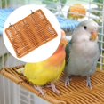 thumbnail image 6 of oshhni Bird Perch Platform Cage Decor Parrot Perch Stand for Cockatiel Budgie Macaw Brown, 6 of 9