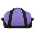 thumbnail image 6 of DALIX 14" Small Duffel Bag Gym Duffle Two Tone in Purple with Shoulder Strap, 6 of 6