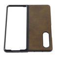 thumbnail image 2 of Funda rígida de cuero para teléfono móvil Samsung Galaxy Z Fold 3, cubierta antiarañazos y a prueba de golpes, 2 of 8