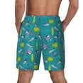 thumbnail image 4 of Fotbe Cute Shark Turtle Men’s Swim Trunks Quick Dry Swim Shorts Board Shorts with Mesh Lining-3X-Large, 4 of 9