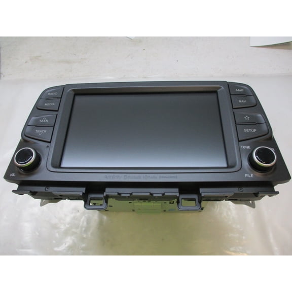 Pre-Owned 2018 Hyundai Kona Navigation Satellite HD Radio Head Unit OEM ATC40J9AN LKQ - Verify Specific Vehicle Fitment In Description - (Good)