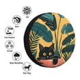 Kdxio Cat Hiding In Potted Plants for Tire Cover Wheel Protectors Tyre