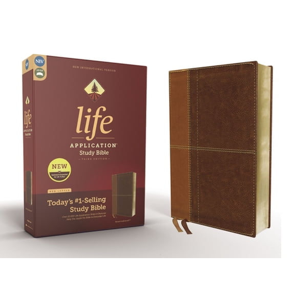 Pre-Owned Niv, Life Application Study Bible, Third Edition, Leathersoft, Brown, Red Letter Edition (Unknown) 0310452821 9780310452829