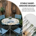 thumbnail image 2 of Blue Spring Floral Round Tablecloth for 36-44 Inch Tables,Fitted Table Cover with Elastic Edge,Watercolor Blooming Summer Botanical Waterproof Outdoor Table Cloth Protector for Patio Garden Dinner, 2 of 9