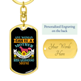 thumbnail image 3 of Irish Wolfhound Mom  Stainless Steel or 18k Gold Premium Swivel Dog Tag Keychain, 3 of 16
