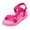Hot Pink, variant on Beach Sandals for Women Open Toe Adjustable Straps Solid Platform Athletic Shoes Quick Drying Water Pool Casual Footwear Hot Pink Size 8.5