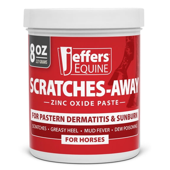 Jeffers Equine Scratches Away 30% Zinc Oxide Paste for Horses | 8 oz
