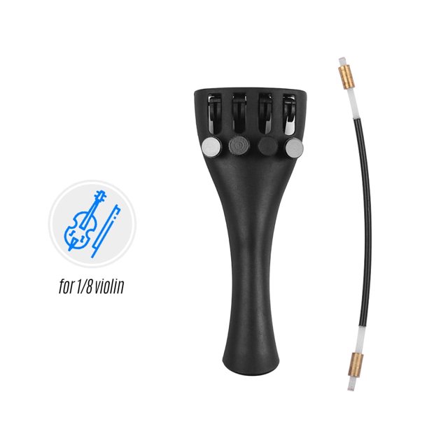 Cordal de violín de fibra de carbono JM para violines 1/8 con cuatro afinadores finos