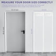 thumbnail image 5 of Magnetic Screen Door,Heavy Duty Door Screen Magnetic Closure Keep Bugs Out,Screen Door Mesh- Pet and Kid Friendly Fits,Size 39"×82" ,Free Double-sides Tape,White, 5 of 9