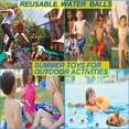 thumbnail image 2 of Firefly Hope 60 Pcs Balles d'Eau Réutilisables Ballons d'Eau Réutilisables pour Combat de Ballons d'Eau Extérieurs Piscine Extérieure, 2 of 4