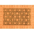 thumbnail image 1 of Ahgly Company Indoor Rectangle Oriental Orange Modern Area Rugs, 7' x 10', 1 of 4