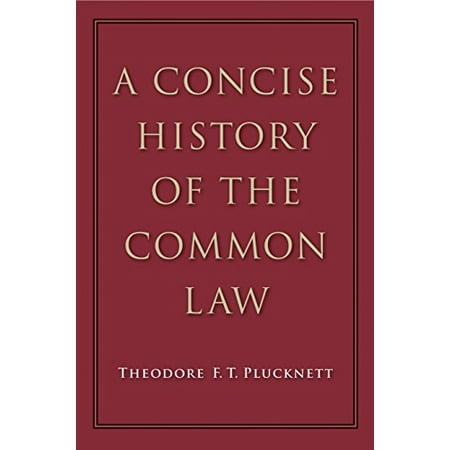 Pre-Owned Concise History of the Common Law Paperback