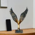 thumbnail image 1 of Escultura de estatua de ala extendida de resina, adorno Feng Shui, Decoración de mesa decorativa, Artesanías hechas a mano para estantería de, 1 of 10