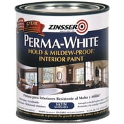Best Mildew Resistant Paints - Zinsser 02704 Quart Satin Gloss Perma-White Mildew-Proof Bathroom Review 
