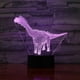thumbnail image 3 of Lámpara LED de ilusión 3D con luz nocturna, dinosaurio Tanystropheus, 3 of 3