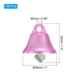 thumbnail image 2 of Uxcell Mini Jingle Bells 1" Metal Hanging Bells Pink 50Pack, 2 of 5
