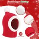 thumbnail image 3 of Gorro de punto navideño para mascotas con pompón, lindo gorro cálido de invierno para mascotas, orejeras para el cuello, bufanda cálida, decoración navideña, gorro de Papá Noel JAMW Sencillez, 3 of 5