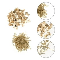 NICEXMAS 100pcs Small Hinge Pure Brass Golden Corrosion resistant