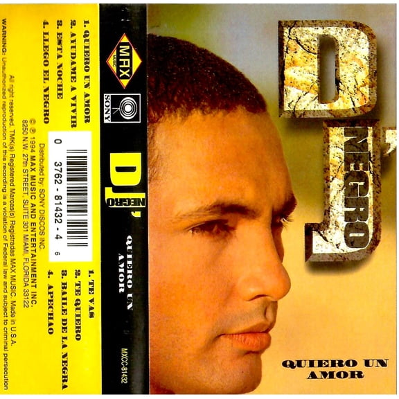 DJ Negro – Quiero Un Amor (Cassette)
