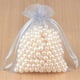 thumbnail image 1 of Bolsa de Organza para embalaje de joyas, decoración de fiesta de boda, bolsas de tul con cordón, para regalo, 7x9, 9x12, 10x15cm, 50/100 Uds., 50%, 1 of 4