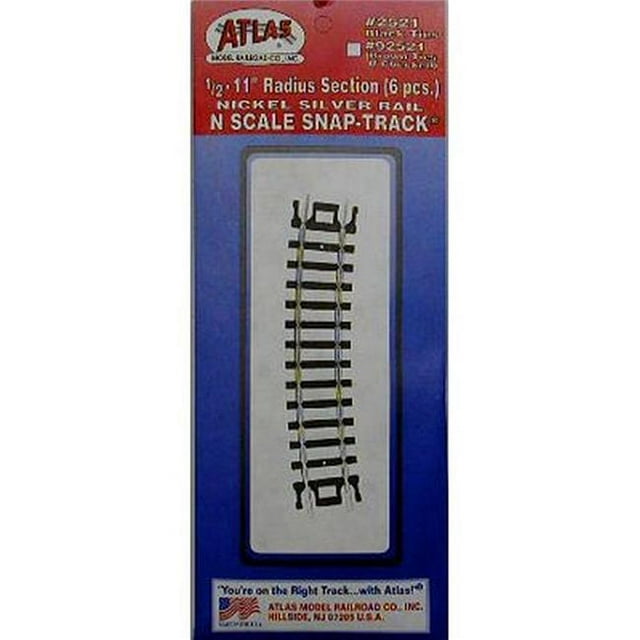 Atlas N Code 80 Nickel Argenté 1/2 11 Pouces Rail Encliquetable (6) Trains