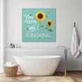 thumbnail image 2 of Canvas Print Wall Art Oil Paintings You Are My Sunshine Words on Green Picture Prints Artwork for Living Room Kitchen Bathroom Bedroom, 2 of 9