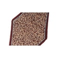thumbnail image 4 of INSPIRE CHIC Women's Retro Leopard Pleated Rhombus Scarf Neck Scarves Neckerchief Wine Red, 4 of 5