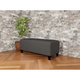 thumbnail image 2 of Lesro Ravenna Lounge Reception Loveseat Bench in Gray, 2 of 5