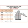 thumbnail image 5 of Women’s Oversize Loose Fit Fleece-Lined Full-Zip Hoodie (S-2XL), 5 of 5