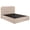Beige, variant on Coaster Anders Queen Upholstered Fabric Platform Bed in Beige