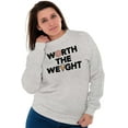 thumbnail image 3 of Worth Weight Pizza Carbs Foodie Lover Sweatshirt for Men or Women Brisco Brands S, 3 of 5