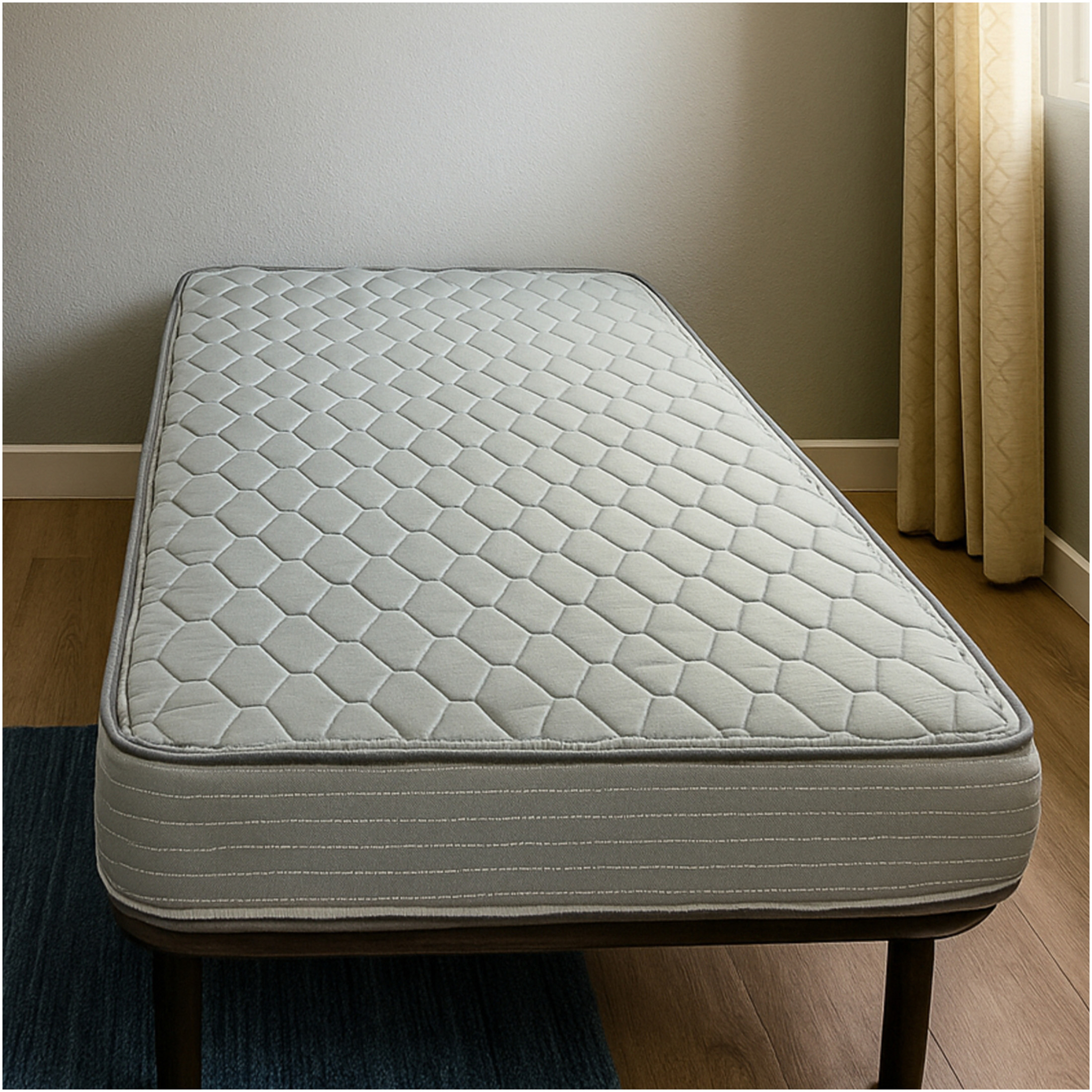 JERFIT 6 Inch Full Size Hybrid Mattress, Gray - Medium Firm Feel, CertiPUR-US Certified Foam Innerspring Support, Roll-Packed for Easy Setup