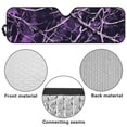 thumbnail image 6 of HUIACONG Windshield Sunshade for 2007-2023 Wrangler Rubicon Sahara TJ JK JKU 2 & 4 Door Car Sun Shade Sun Visor Protector Blocks UV Rays and Keep Vehicle Cool (Purple Camo Hunting), 6 of 6
