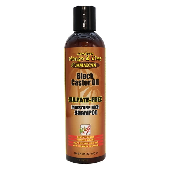 Jamaican Mango Lime Black Castor Oil Sulfate Free Shampoo, 8 Oz.