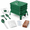 Green-3-Tray, variant on Green 3-Tray Worm Composting Bin Starter Kit for Indoor Outdoor Food Waste Recycling