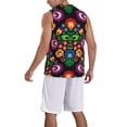 thumbnail image 2 of Sikiie Traditional Floral Polish Basketball Jersey Reversible Men's Mesh Athletic Sports Shirts Training Practice S-4XL4X-Large, 2 of 6