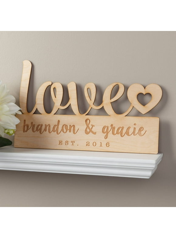 Personalized Planet Romance & Love Wall Sign