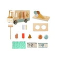thumbnail image 4 of Juego de rol de tienda de juguetes de helado de madera, juego de comida y juguetes de cocina para niños de 3 años Estilo B, 4 of 10