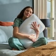 thumbnail image 5 of (2 pack) Tempur-Pedic All-Night Support Bed Pillow and Cooling, Standard/Queen, Adult, 5 of 17