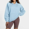 thumbnail image 5 of Futezty Women Oversized Hoodies Fleece Hooded Sweatshirts Comfy Casual Pullover Fall Winter Outfits Long Sleeve Tops, 5 of 5