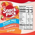 thumbnail image 3 of Snack Pack Zero Sugar Strawberry and Orange Flavored Juicy Gels, 3.25 oz Snack Cups, 4 Count, 3 of 9